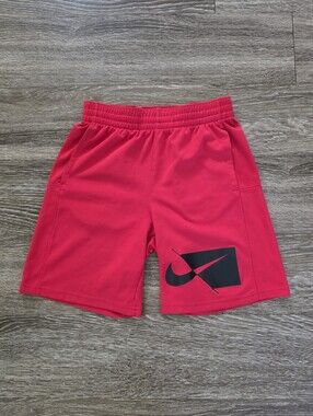Nike Red Dri-FIT Athletic Shorts – Marked Size M ❤️🖤
